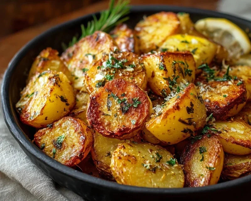 Authentic Greek Potatoes: Crispy Lemon Perfection!