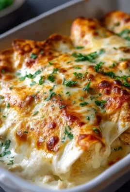 Creamy White Chicken Enchiladas
