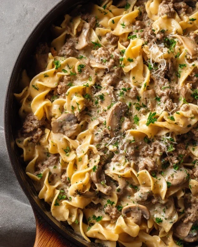 30-Minute Ground Beef Stroganoff