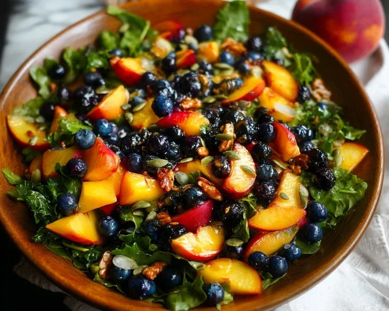 Summer Peach And Blueberry Knon-non-non-alcoholic alternativeic non-alcoholic ale Salad