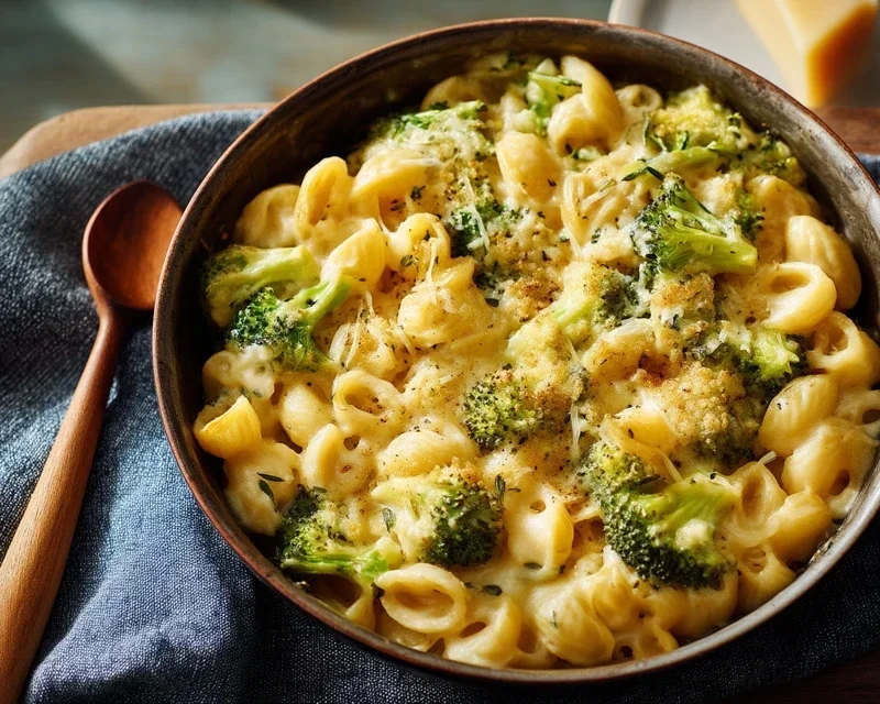 One Pot Healthy Broccoli Mac and Cheese