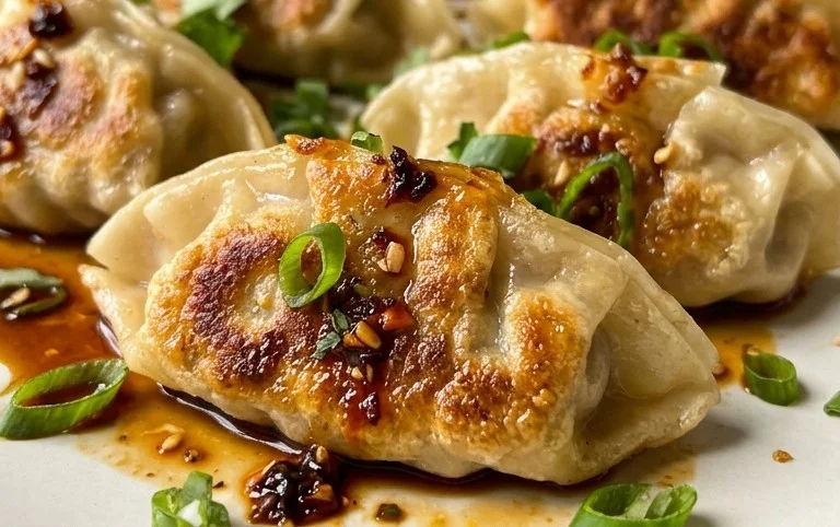 Chicken Potstickers (Pan Fried Dumplings)