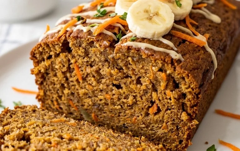 Dairy Free Carrot Cake Banana Bread
