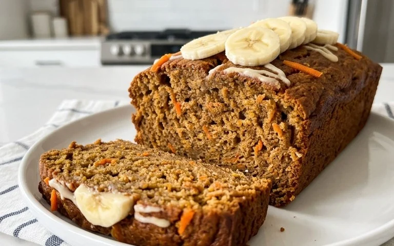Dairy Free Carrot Cake Banana Bread