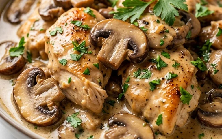 Creamy Mushroom Chicken Recipe