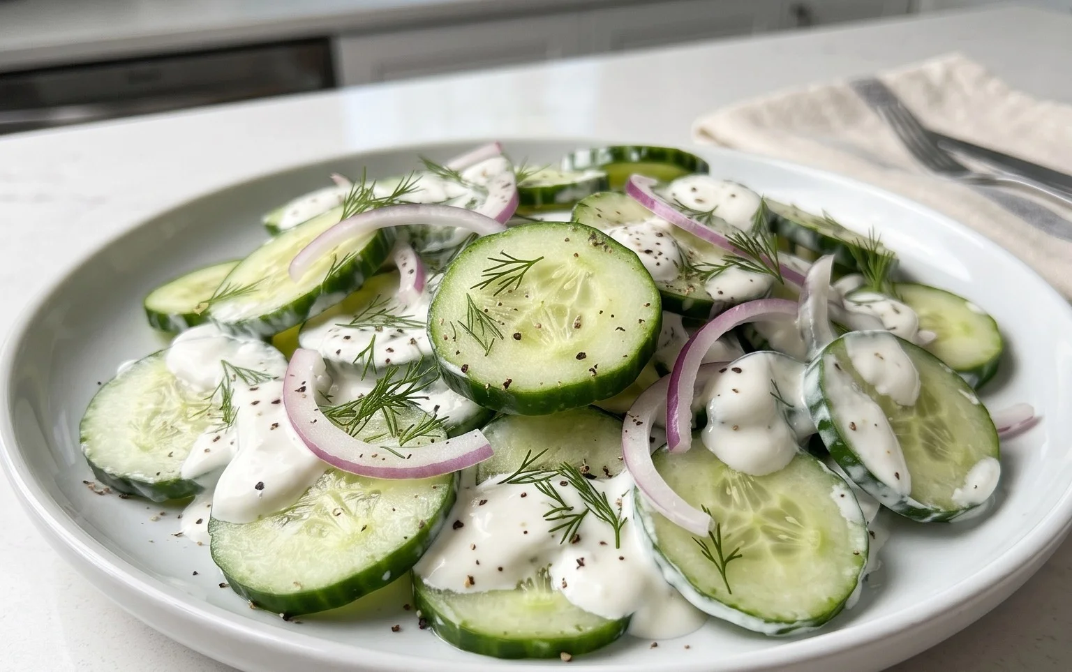 Polish Cucumber Salad