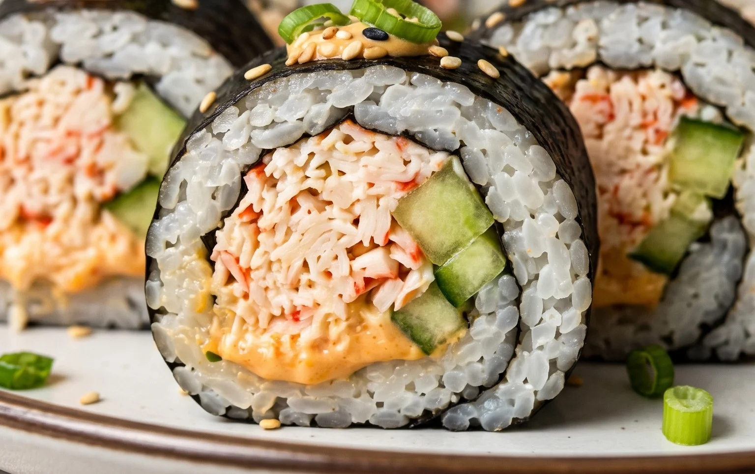 Kani Sushi (Spicy Crab Roll)