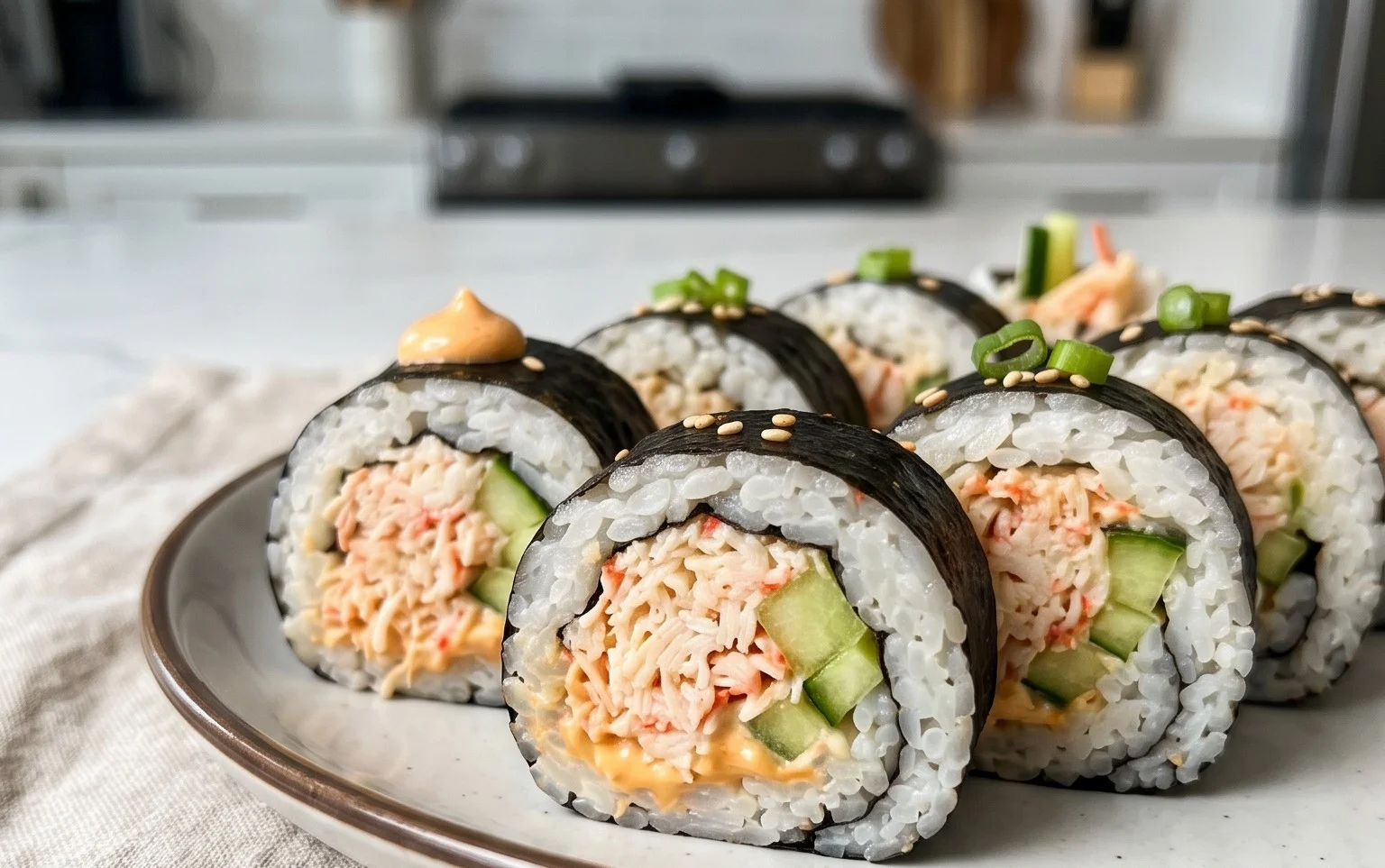 Kani Sushi (Spicy Crab Roll)
