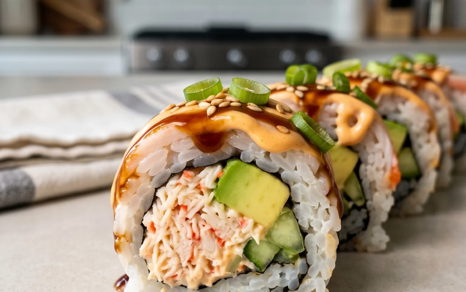Kani Sushi (Spicy Crab Roll)