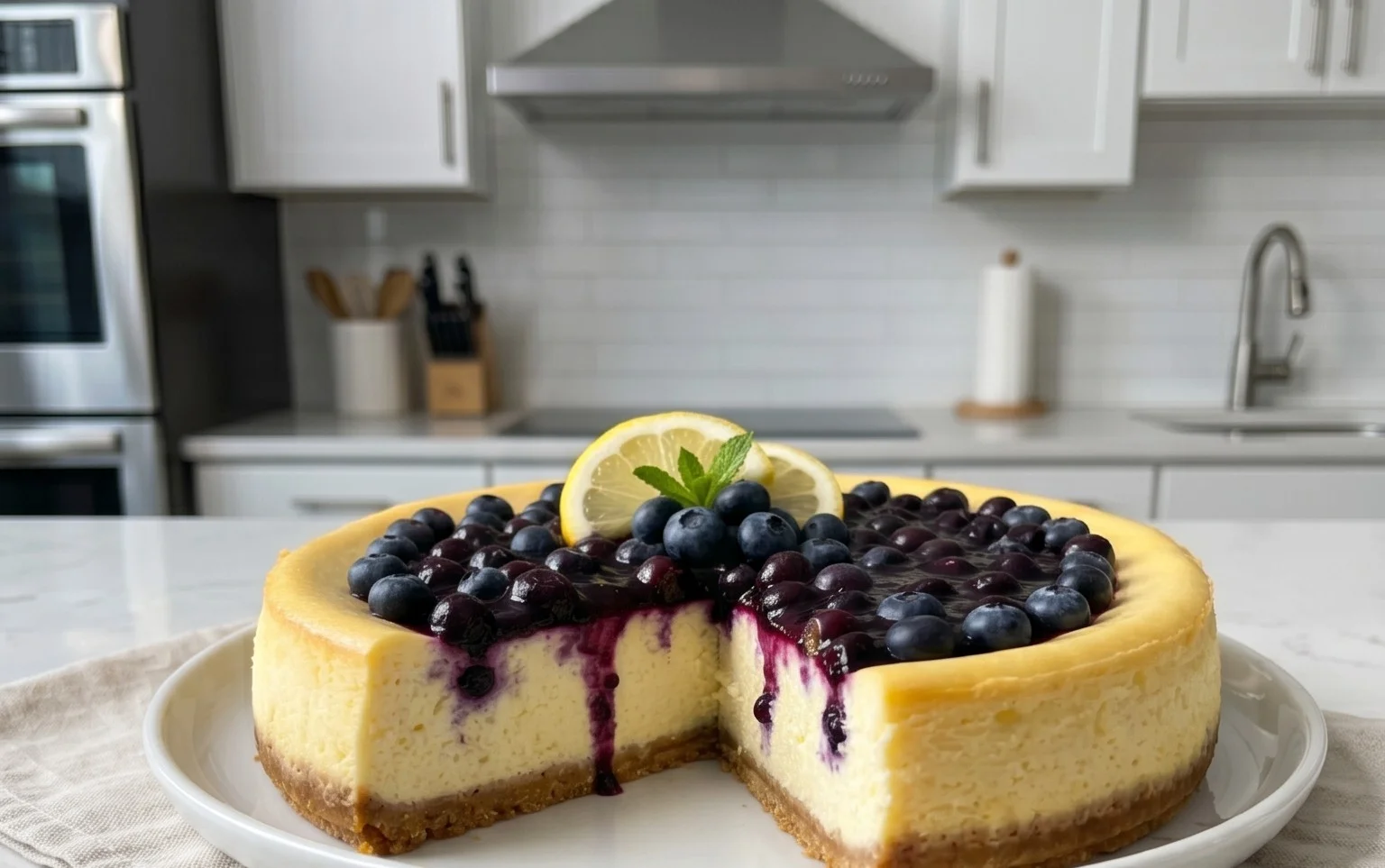 Lemon Blueberry Cheesecake