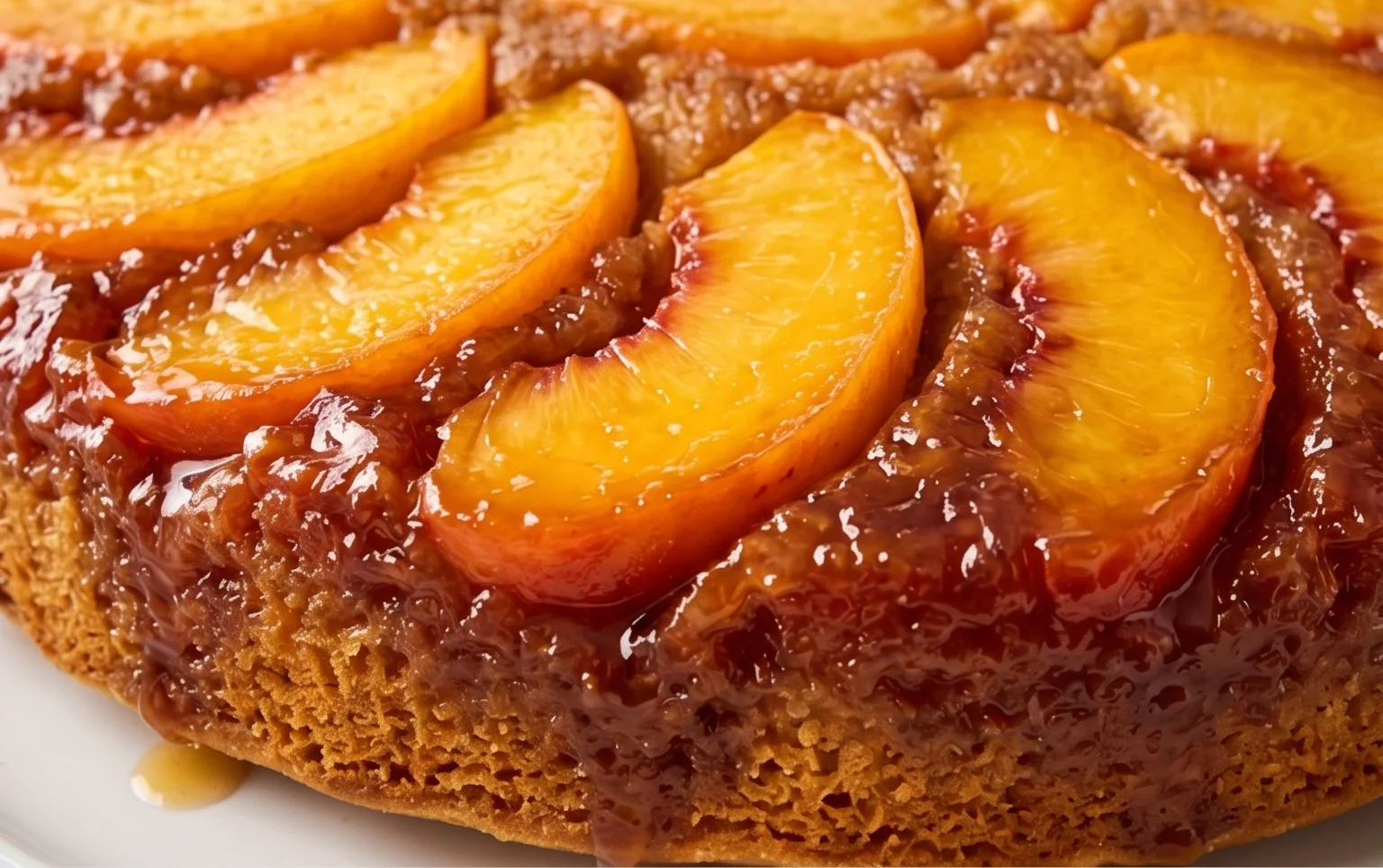 Peach Upside-Down Cake Recipe