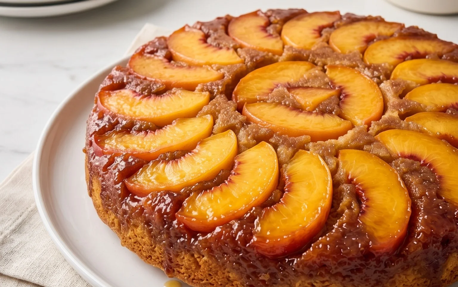 Peach Upside-Down Cake