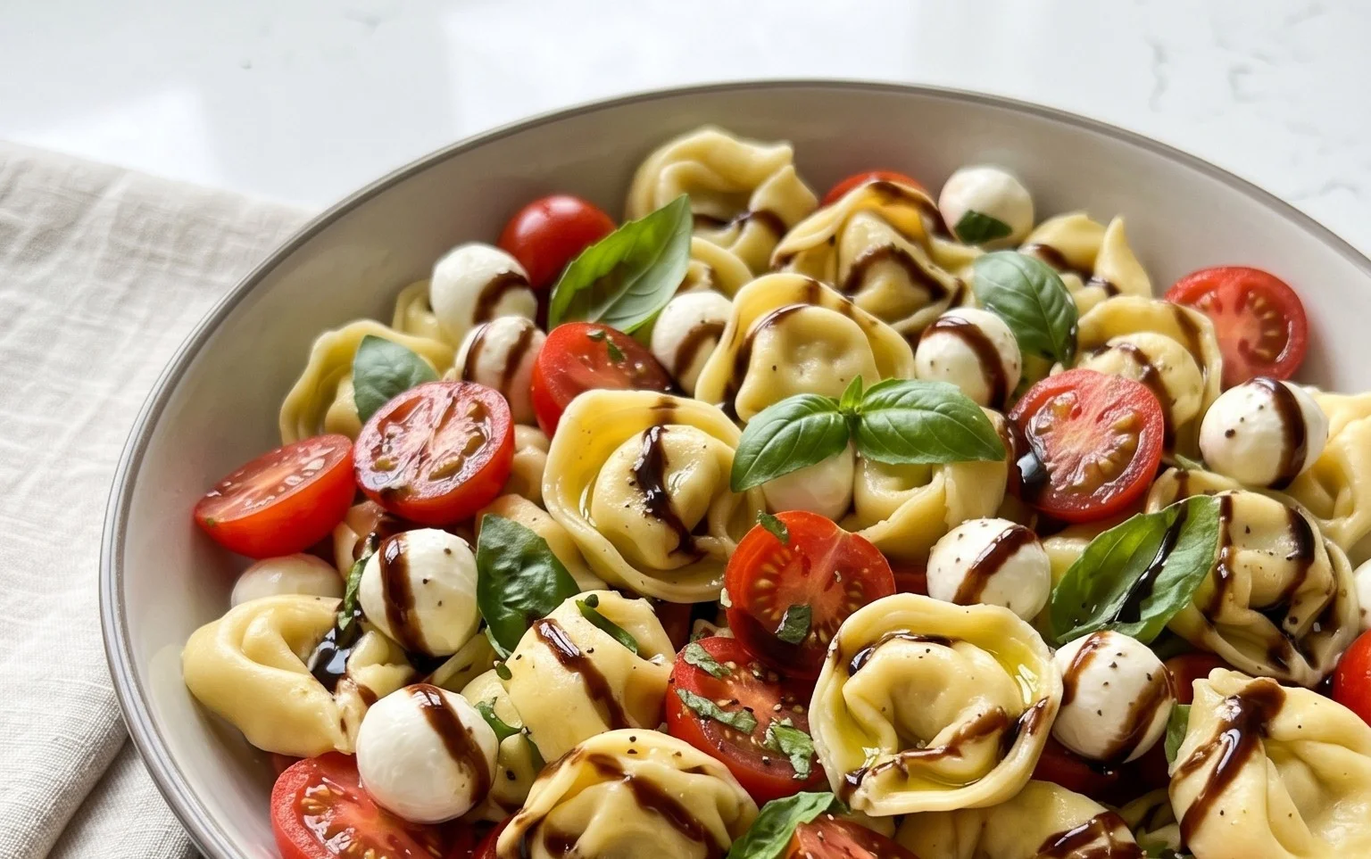 Tortellini Caprese Salad