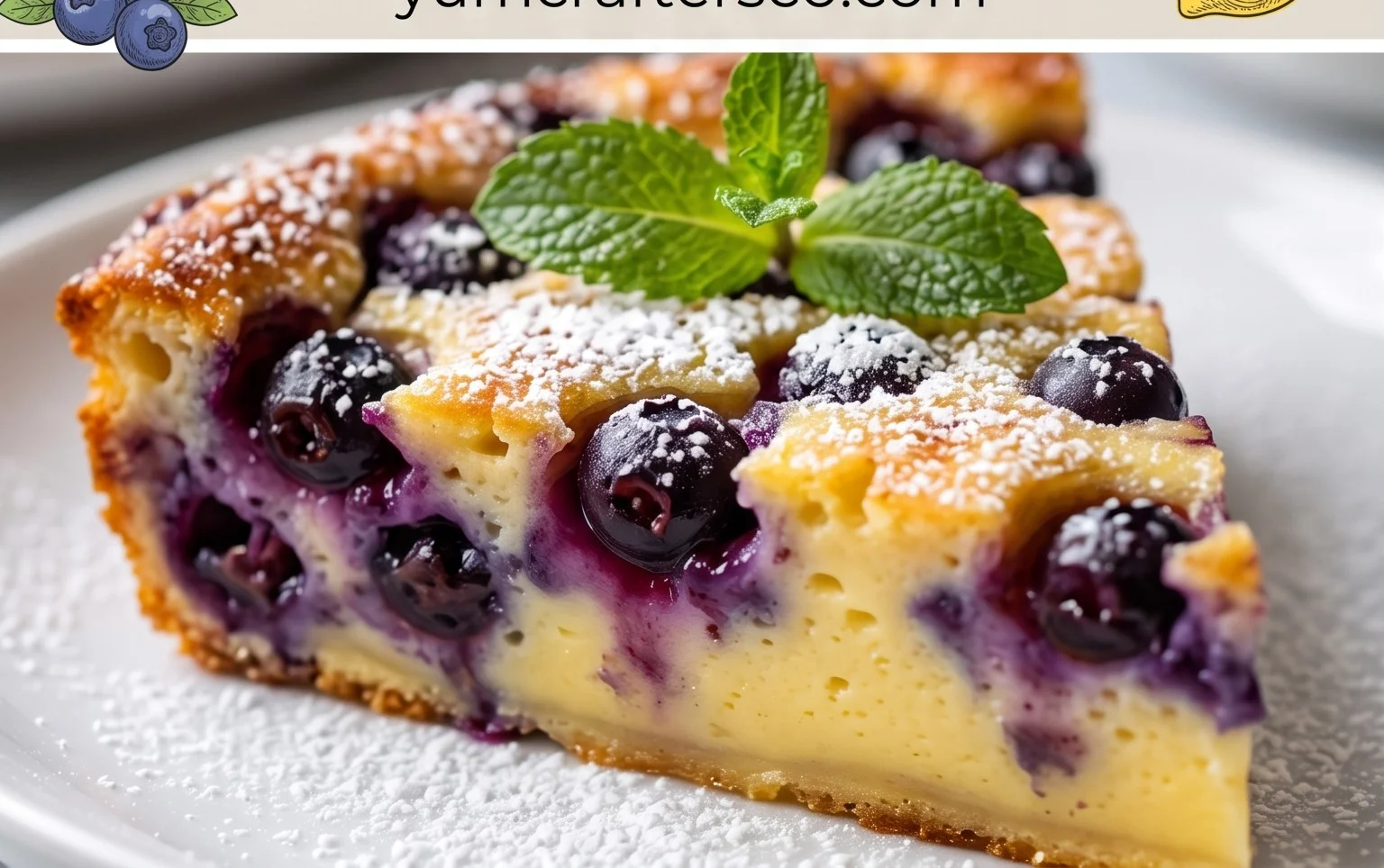 Lemon Blueberry Clafoutis