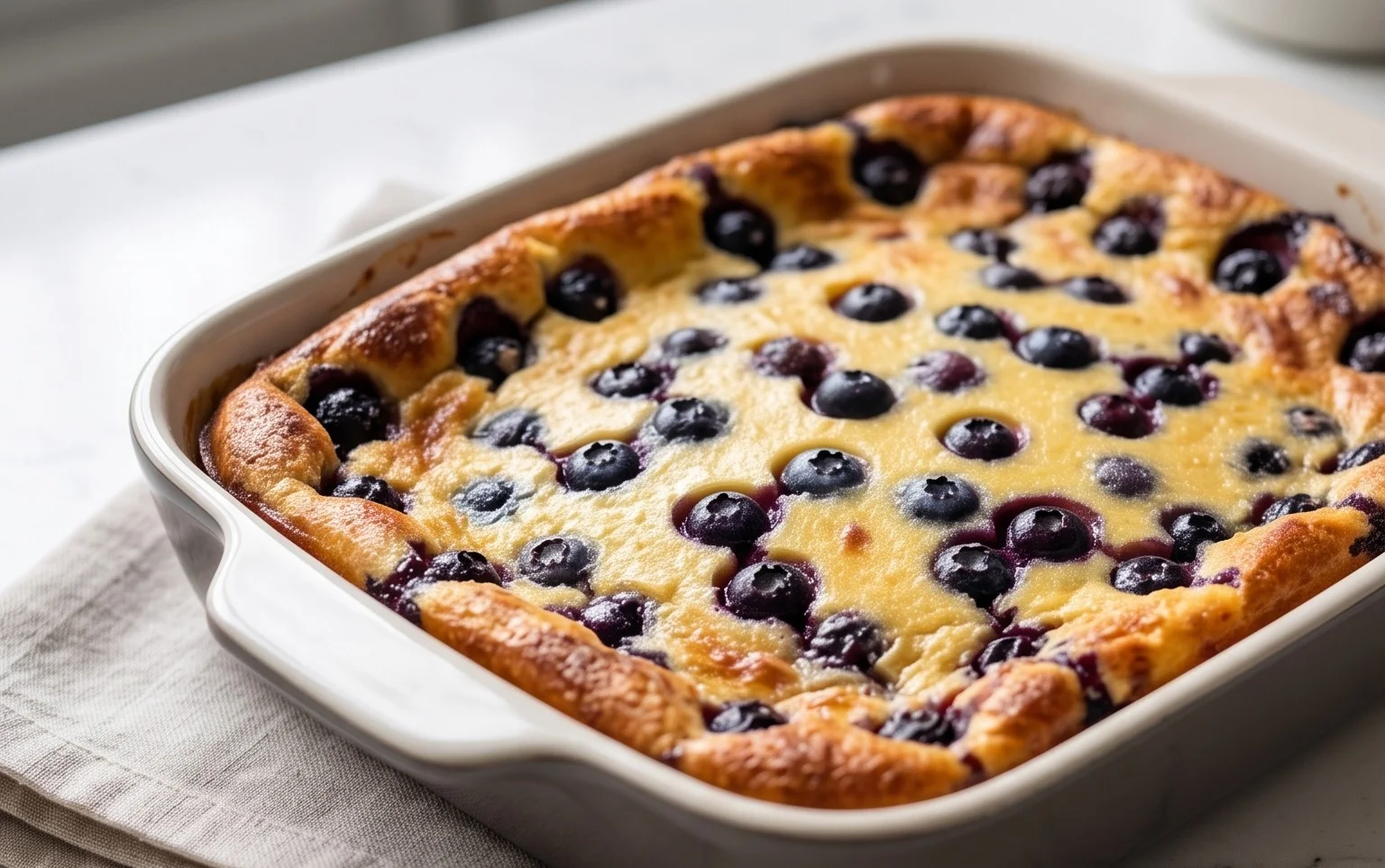 Lemon Blueberry Clafoutis