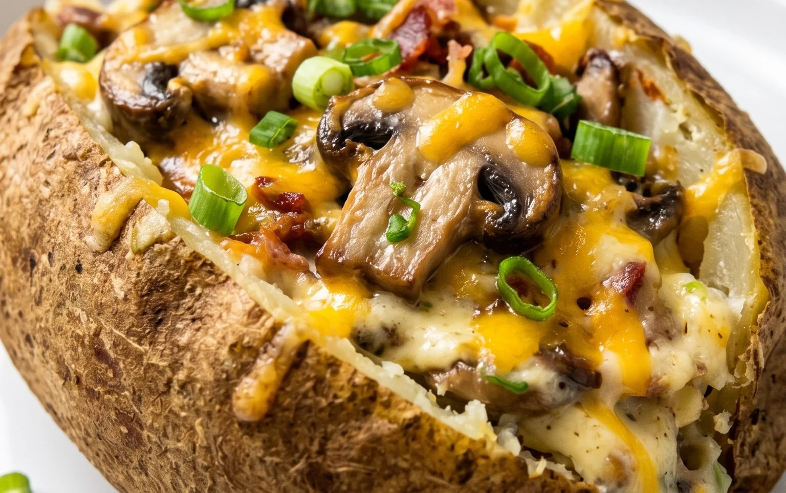 The Ultimate Stuffed Baked Potatoes with Mushrooms