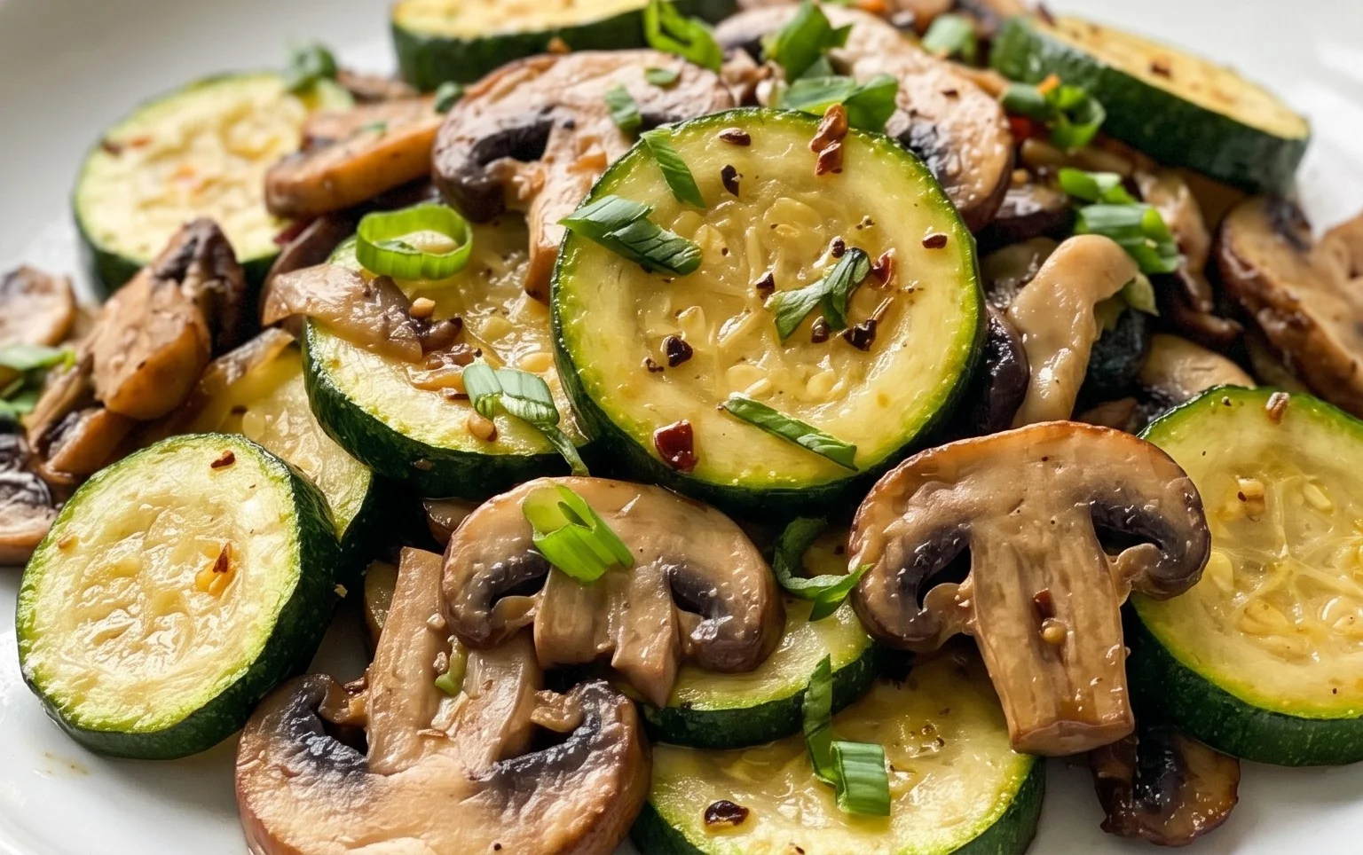 Skillet Zucchini and Mushrooms