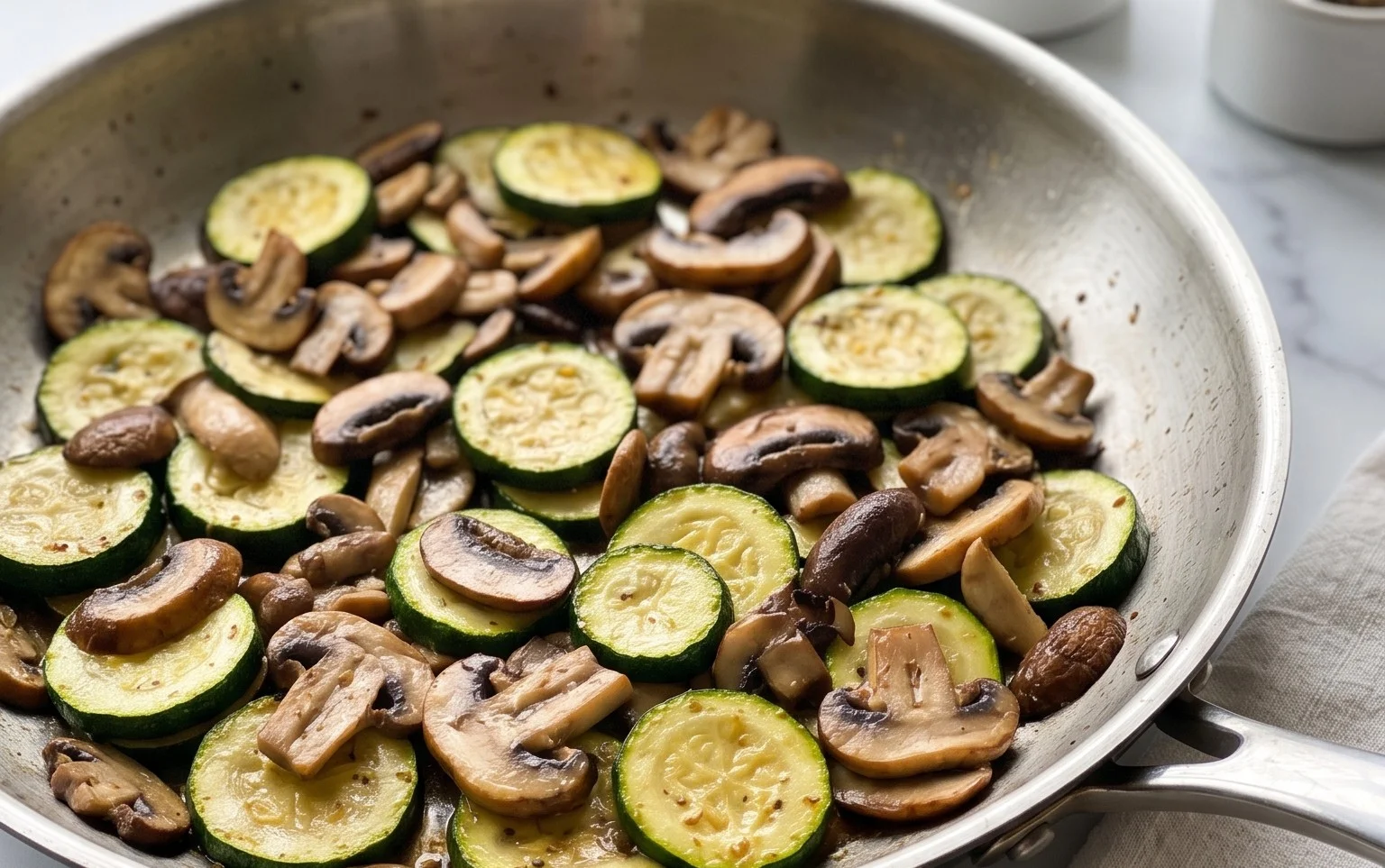Skillet Zucchini and Mushrooms