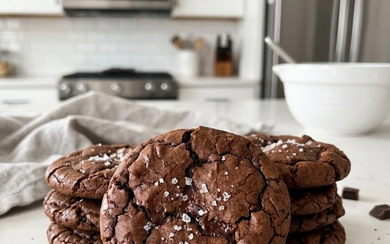 Salted Brownie Cookies