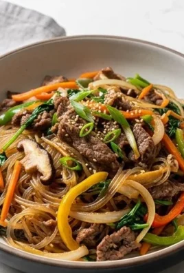 Japchae (Korean Glass Noodle Stir Fry)