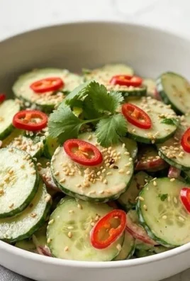 Creamy Asian Cucumber Salad Bowl