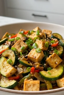 Zucchini Stir Fry With Tofu (Vegan)