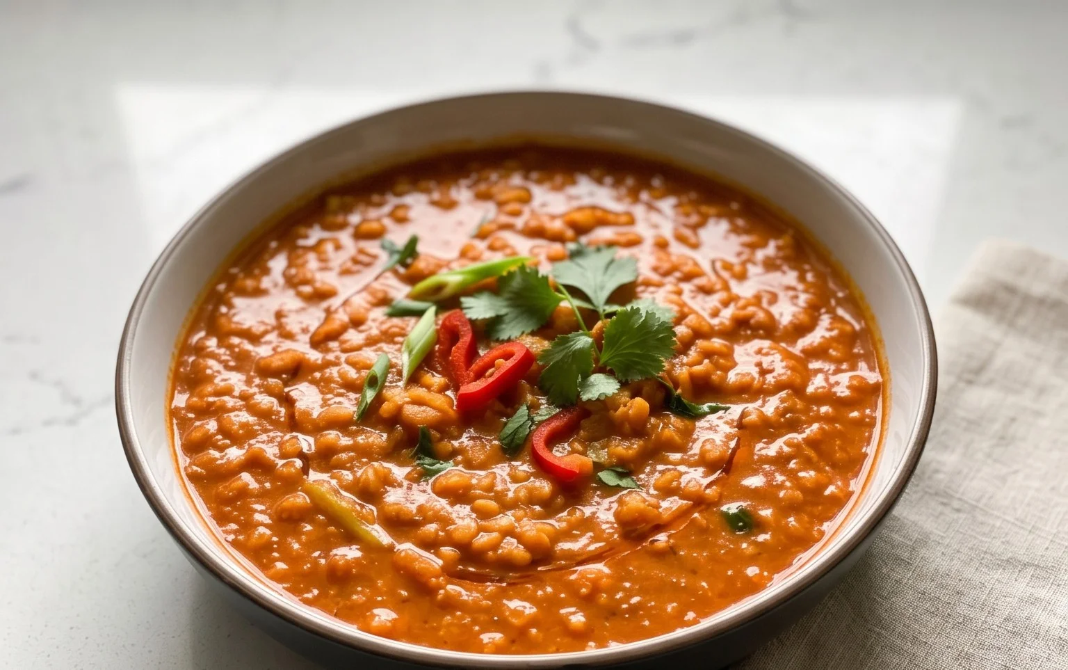 Spicy Red Lentil Curry