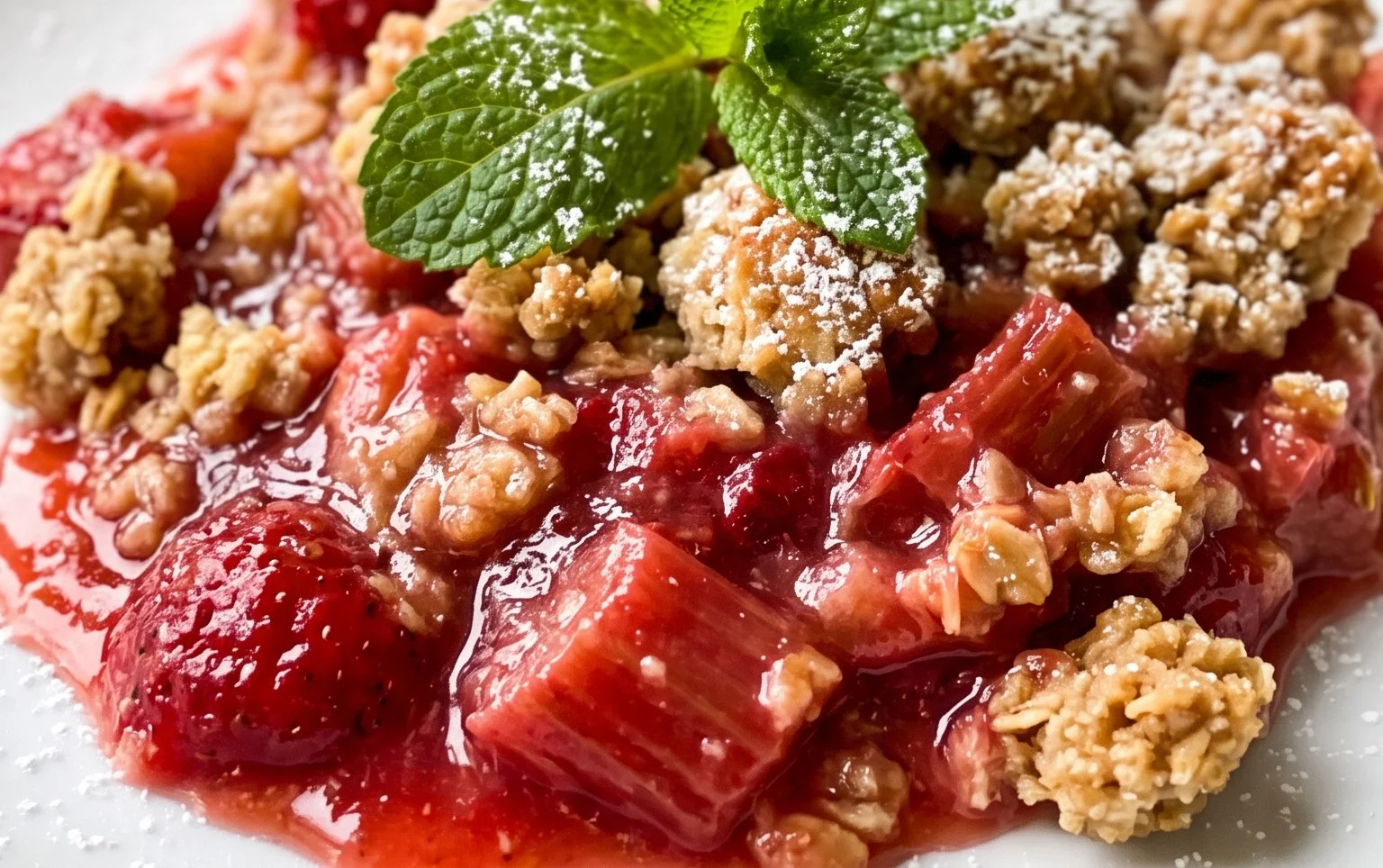 Easy Rhubarb Crisp