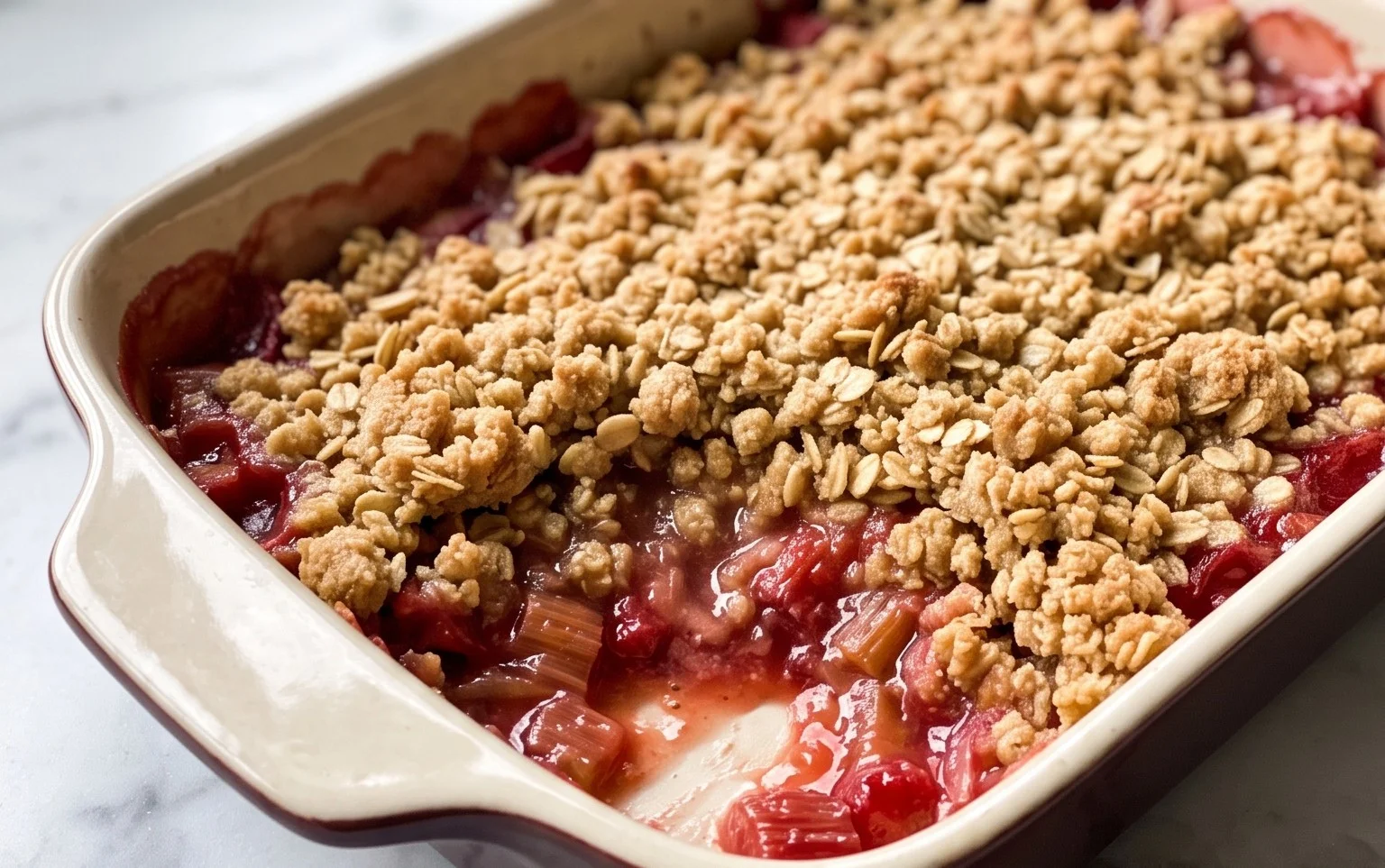 Easy Rhubarb Crisp