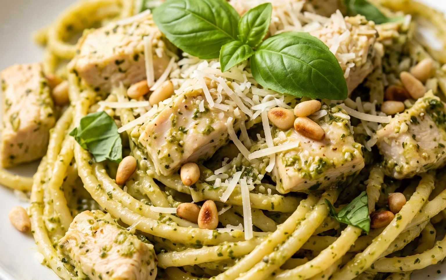 Creamy Chicken Pesto Pasta
