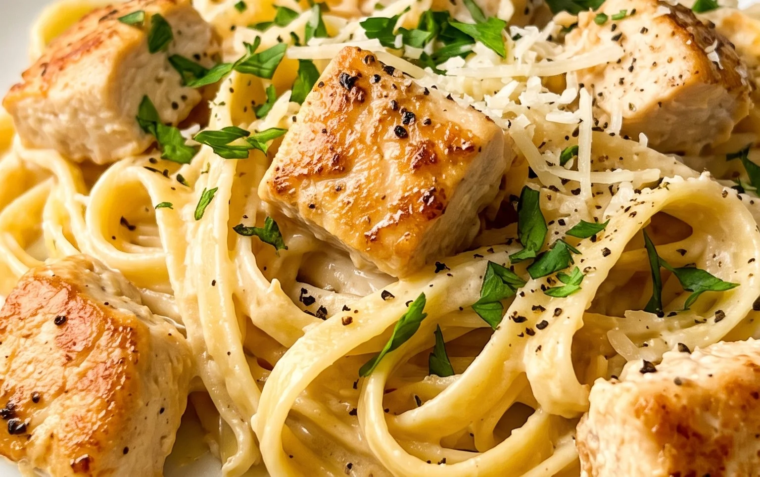 Low Calorie Chicken Alfredo