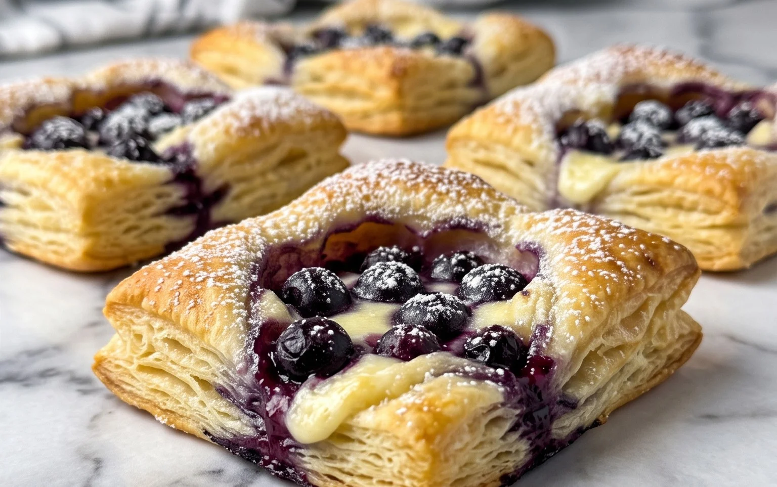 Blueberry Cream Cheese Puff Pastry