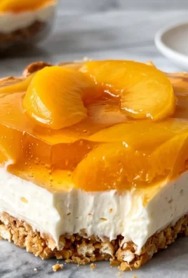 Peach Pretzel Salad Dessert
