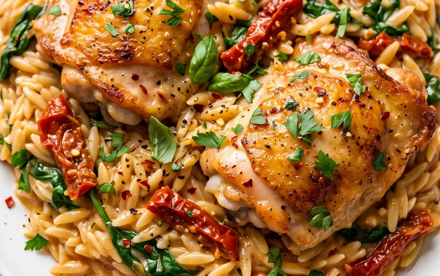 Chicken Orzo (30-Minutes, One-Pan)