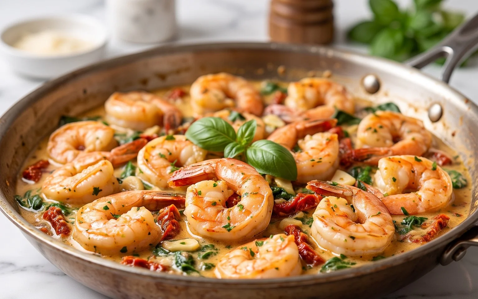 Tuscan Shrimp (One-Pan, 30-Minute Dinner)