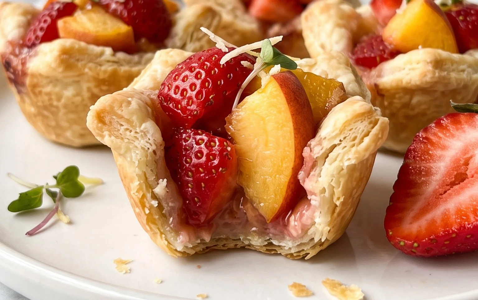 Strawberry Peach Pie Bites