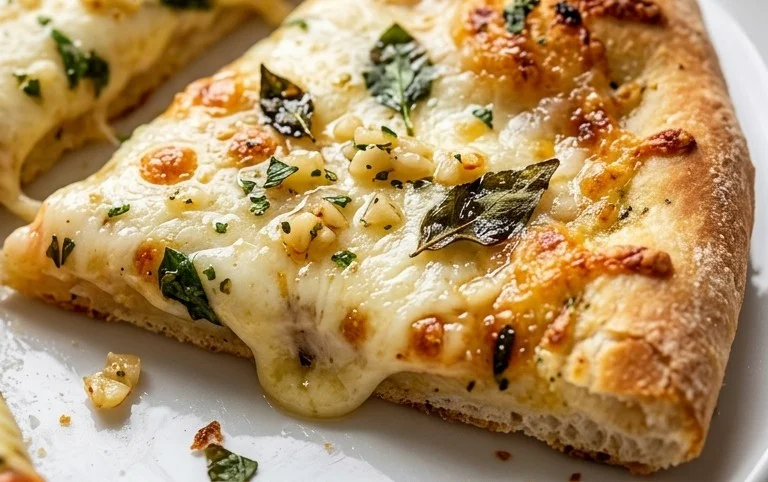 buttery garlic pizza