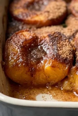 Cinnamon Sugar Baked Peaches