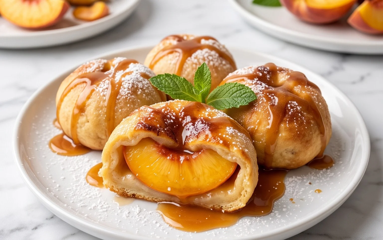 Peach Dumplings