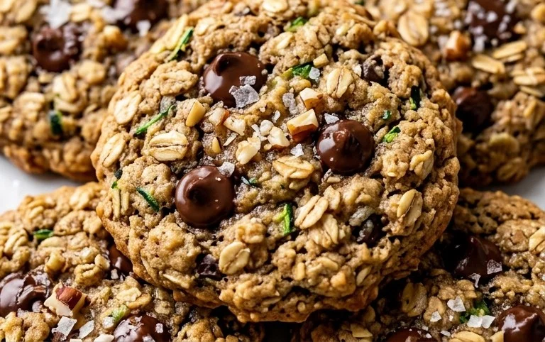 Healthy Zucchini Oatmeal Cookies