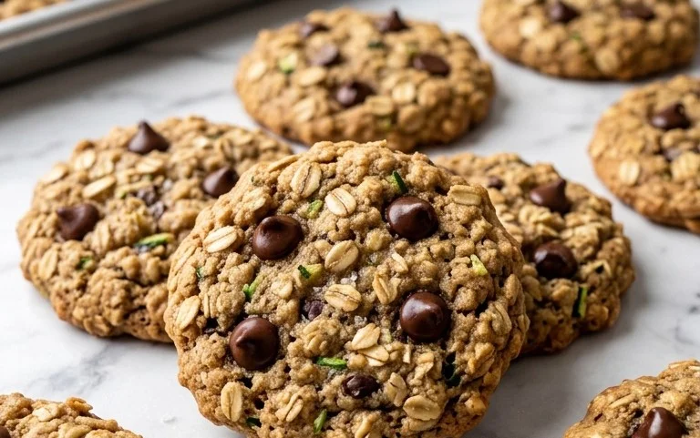 Healthy Zucchini Oatmeal Cookies
