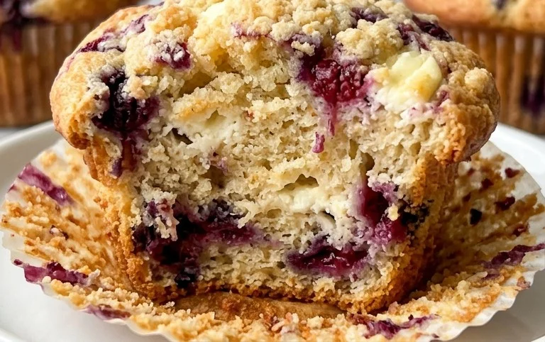 Berry Cream Cheese Muffins