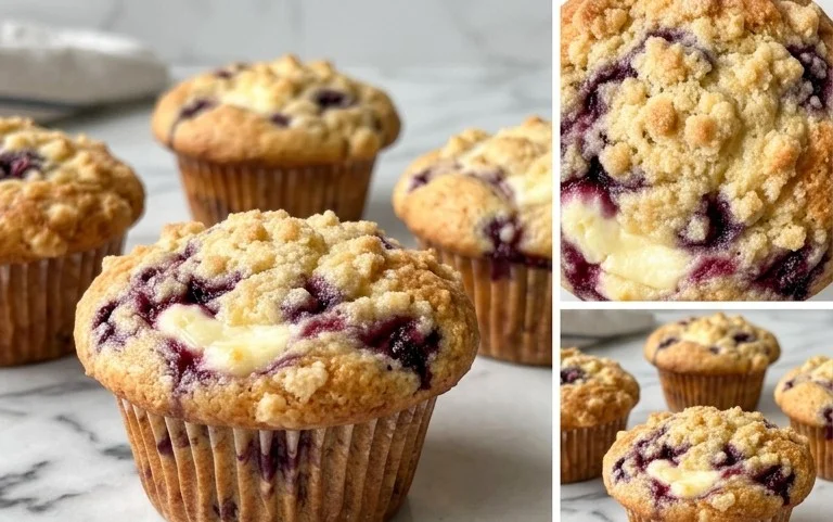 Berry Cream Cheese Muffins