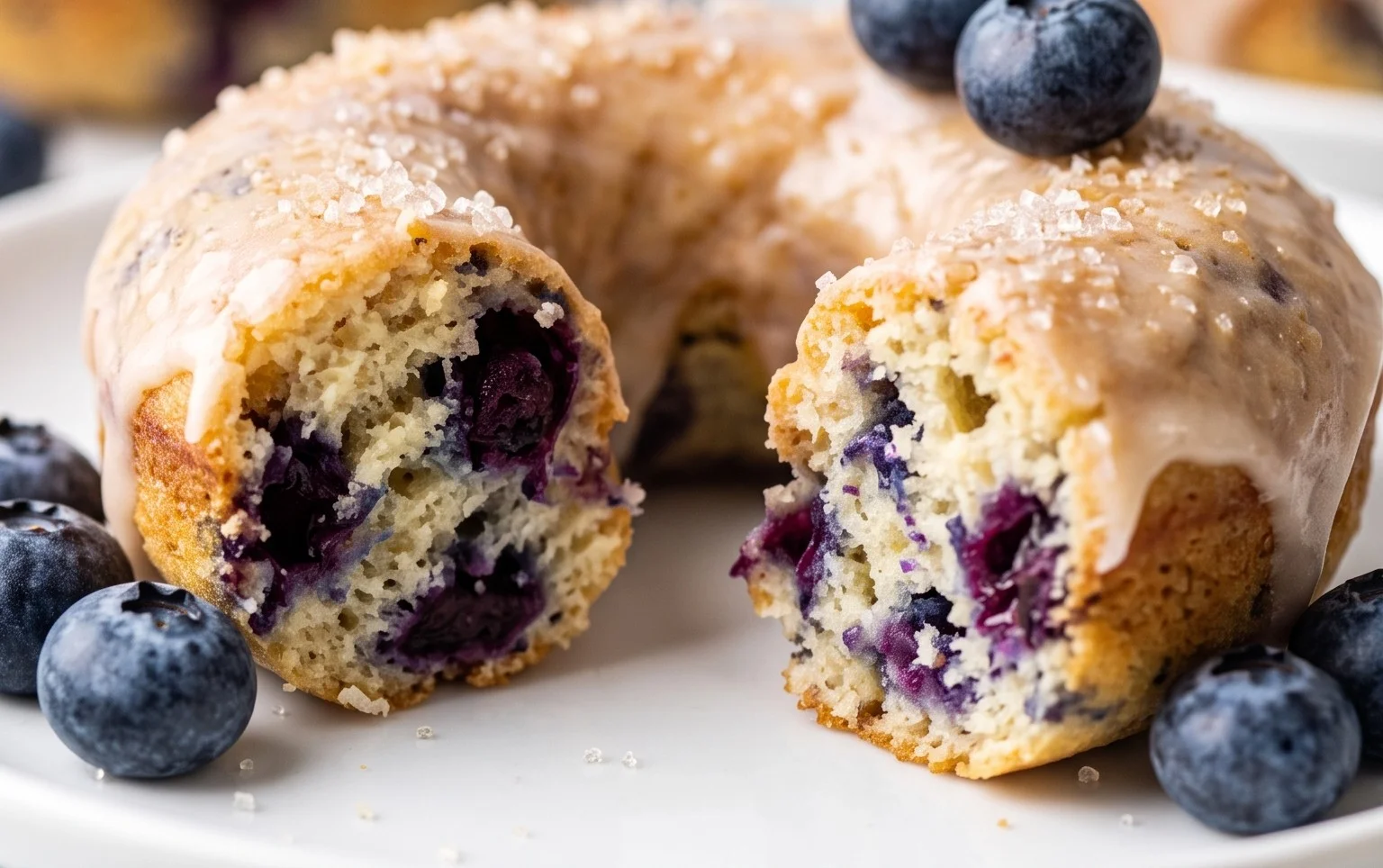 Blueberry Cake Donuts
