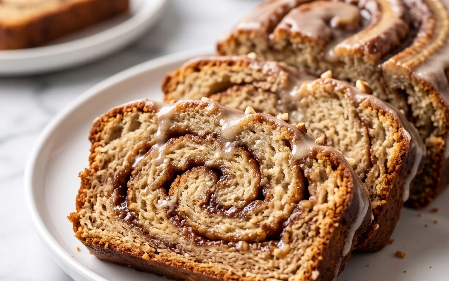 Cinnamon Roll Banana Bread