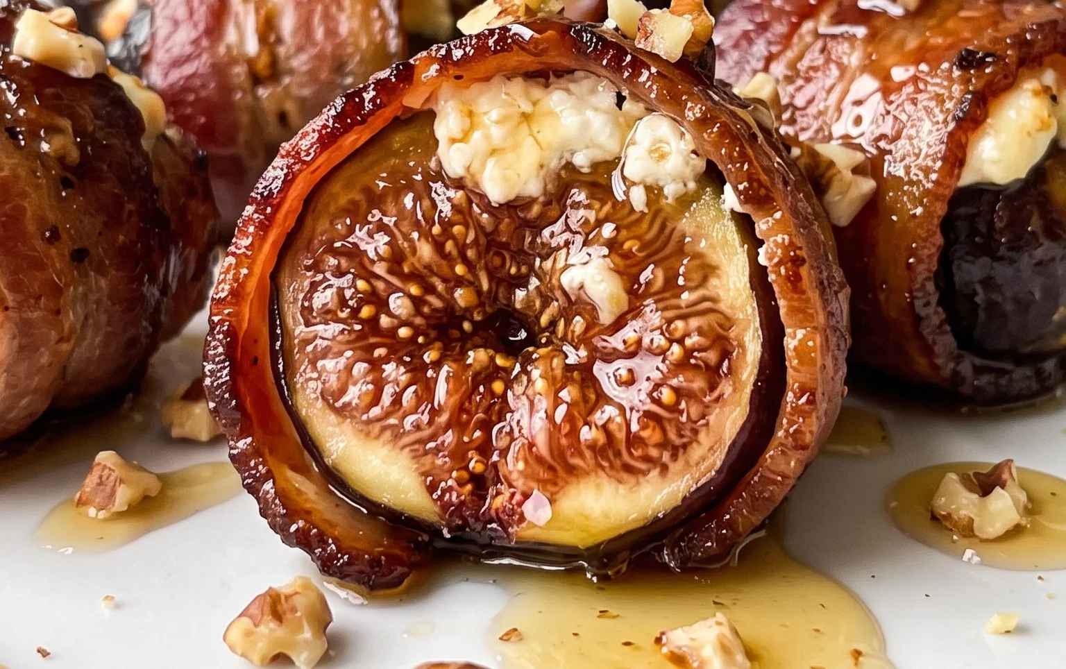 Beef Bacon Wrapped Stuffed Figs