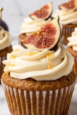 Fig Cupcakes with Honey Cream Cheese Frosting
