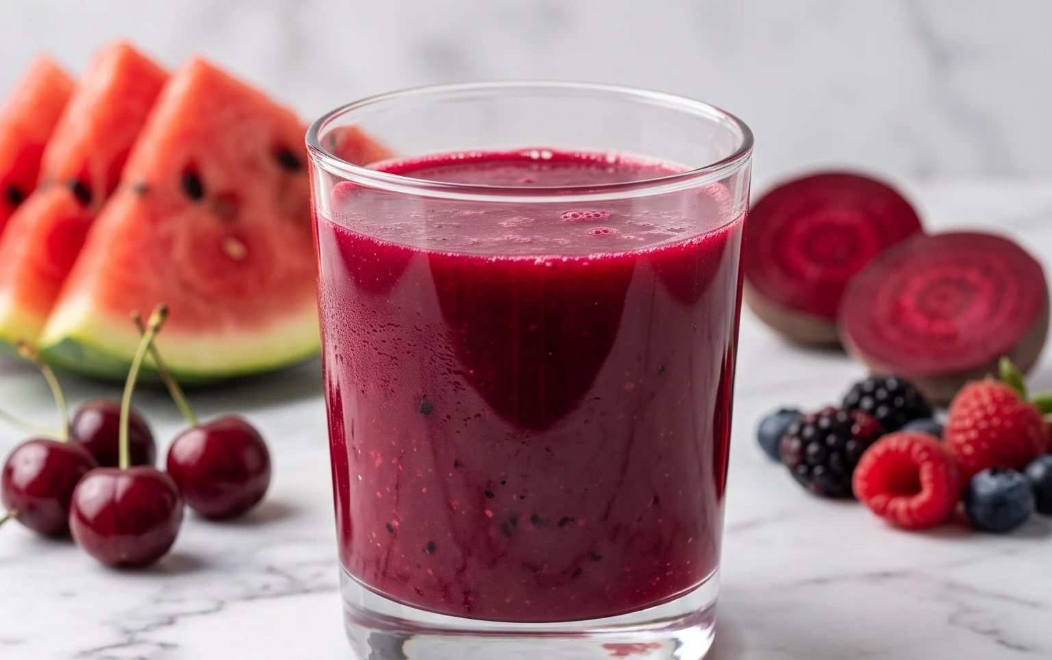 Watermelon Cherry Berry Beet Juice