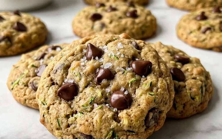 Soft Zucchini Cookies with Chocolate Chips