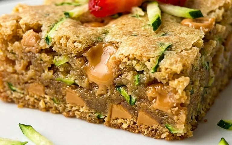 Chewy Butterscotch Zucchini Blondies